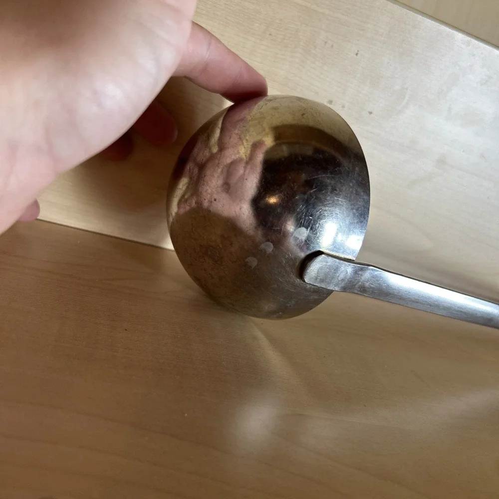 Vtg Vollrath Stainless Steel Ladle Sheboygan Wisconsin, 3 1/2 Oz, 14